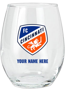 FC Cincinnati Personalized Stemless Wine Glass