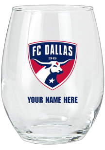 FC Dallas Personalized Stemless Wine Glass