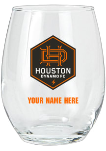 Houston Dynamo Personalized Stemless Wine Glass