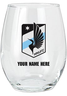Minnesota United FC Personalized Stemless Wine Glass