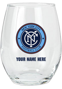 New York City FC Personalized Stemless Wine Glass