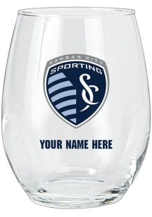 Sporting Kansas City Personalized Stemless Wine Glass