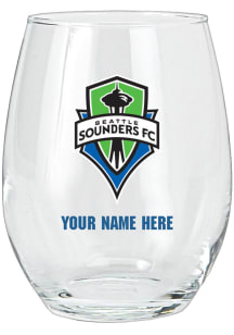 Seattle Sounders FC Personalized Stemless Wine Glass