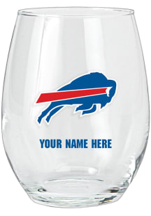 Buffalo Bills Personalized Stemless Wine Glass