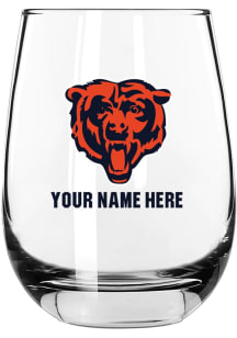 Chicago Bears Personalized Stemless Wine Glass