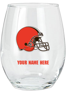 Cleveland Browns Personalized Stemless Wine Glass