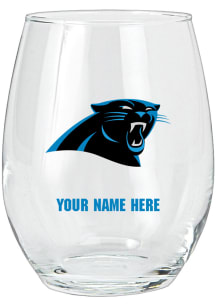 Carolina Panthers Personalized Stemless Wine Glass