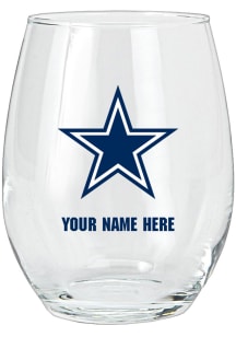 Dallas Cowboys Personalized Stemless Wine Glass