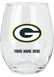 Green Bay Packers Personalized Stemless Wine Glass