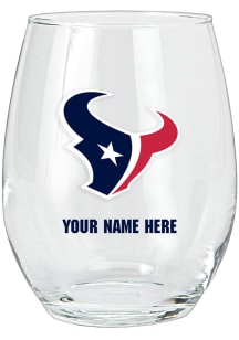 Houston Texans Personalized Stemless Wine Glass