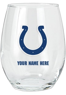 Indianapolis Colts Personalized Stemless Wine Glass