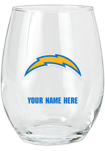 Los Angeles Chargers Personalized Stemless Wine Glass