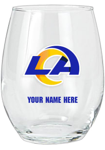 Los Angeles Rams Personalized Stemless Wine Glass