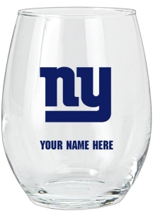 New York Giants Personalized Stemless Wine Glass