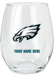 Philadelphia Eagles Personalized Stemless Wine Glass
