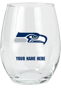 Seattle Seahawks Personalized Stemless Wine Glass