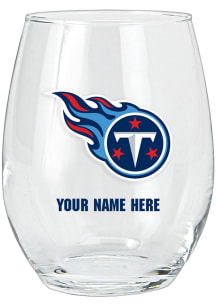 Tennessee Titans Personalized Stemless Wine Glass