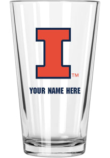 Illinois Fighting Illini Personalized Pint Glass