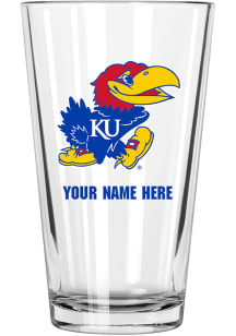 Kansas Jayhawks Personalized Pint Glass