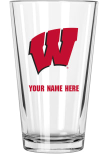 Wisconsin Badgers Personalized Pint Glass
