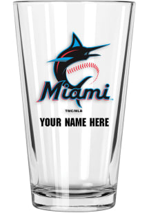 Miami Marlins Personalized Pint Glass