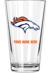 Denver Broncos Personalized Pint Glass
