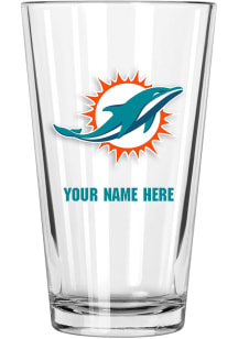 Miami Dolphins Personalized Pint Glass