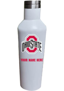 White Ohio State Buckeyes Personalized 17oz Water Bottle