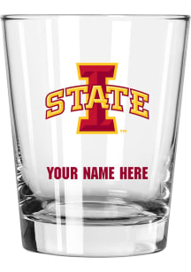 Iowa State Cyclones Personalized 15oz Double Old Fashioned Rock Glass