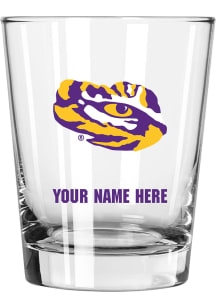 LSU Tigers Personalized 15oz Double Old Fashioned Rock Glass