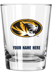 Missouri Tigers Personalized 15oz Double Old Fashioned Rock Glass