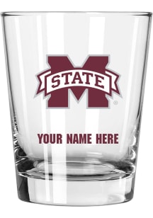 Mississippi State Bulldogs Personalized 15oz Double Old Fashioned Rock Glass