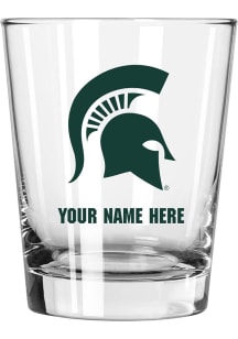 Michigan State Spartans Personalized 15oz Double Old Fashioned Rock Glass