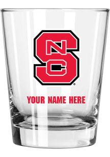 NC State Wolfpack Personalized 15oz Double Old Fashioned Rock Glass