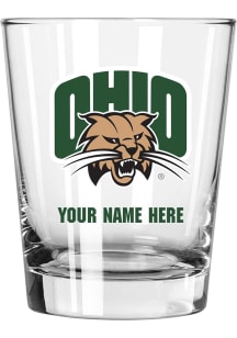 Ohio Bobcats Personalized 15oz Double Old Fashioned Rock Glass