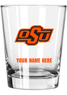 Oklahoma State Cowboys Personalized 15oz Double Old Fashioned Rock Glass