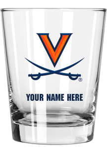 Virginia Cavaliers Personalized 15oz Double Old Fashioned Rock Glass