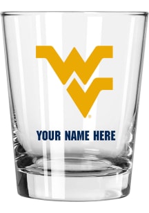 West Virginia Mountaineers Personalized 15oz Double Old Fashioned Rock Glass