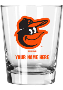 Baltimore Orioles Personalized 15oz Double Old Fashioned Rock Glass