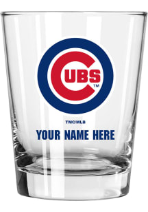 Chicago Cubs Personalized 15oz Double Old Fashioned Rock Glass