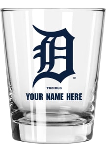 Detroit Tigers Personalized 15oz Double Old Fashioned Rock Glass