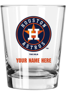 Houston Astros Personalized 15oz Double Old Fashioned Rock Glass