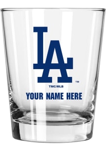 Los Angeles Dodgers Personalized 15oz Double Old Fashioned Rock Glass