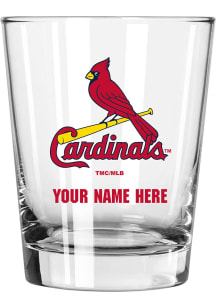 St Louis Cardinals Personalized 15oz Double Old Fashioned Rock Glass