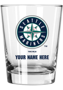 Seattle Mariners Personalized 15oz Double Old Fashioned Rock Glass