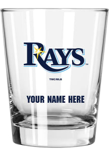 Tampa Bay Rays Personalized 15oz Double Old Fashioned Rock Glass