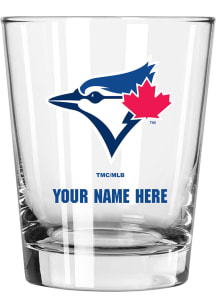 Toronto Blue Jays Personalized 15oz Double Old Fashioned Rock Glass