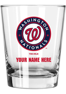 Washington Nationals Personalized 15oz Double Old Fashioned Rock Glass