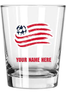 New England Revolution Personalized 15oz Double Old Fashioned Rock Glass
