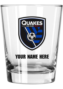 San Jose Earthquakes Personalized 15oz Double Old Fashioned Rock Glass